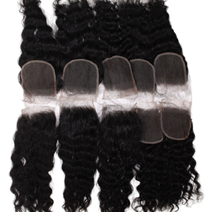 ผมต่อจากผมมนุษย์ธรรมชาติแบบ100% มีการปิดลูกไม้แบบ HD มัดด้วยมือสไตล์ลอนลึกแบบยาวสำหรับลูกไม้สวิส - Product Image 2