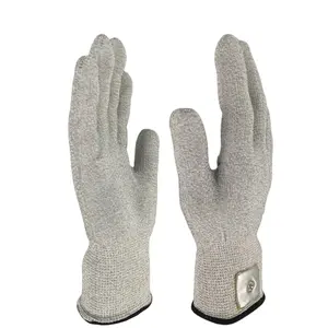 Gray Tuba Conductive Massage Gloves Physiotherapy Electrotherapy Electrode Gloves