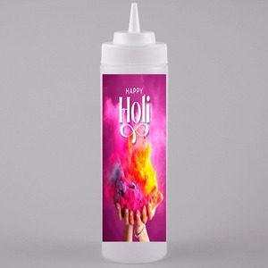 Bouteille souple en plastique durable à effet fumée, écologique, portable, pour festival Holi, révélation de sexe, cadeau de fête, conception facile à presser - Product Image 1
