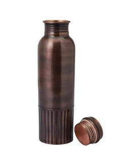 Fourmi. Bouteille d'hydratation en cuivre corde 1L Style classique étanche et lavable au lave-vaisselle unisexe - Product Image 1