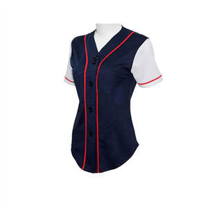 Uniforme de Softbol Personalizado de Alta Calidad, Uniforme de Softbol con Botones, Uniforme de Softbol de Color Sólido - Product Image 4