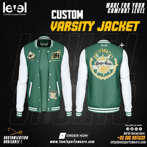 OEM tallas grandes hombres Varsity College chaquetas al por mayor en blanco Varsity chaqueta Lisa Letterman chaqueta de béisbol para los hombres - Product Image 4