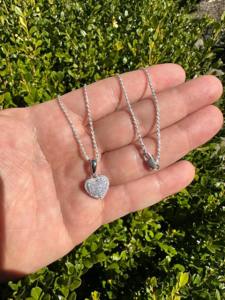 VVS เพชรโมอิสซาไนต์สไตล์โมเดิร์น925ชุบทองจี้หัวใจฮิปฮอปน้ำแข็งทำจากเงินแท้เครื่องประดับสุดหรูในราคาที่ดีที่สุด - Product Image 5