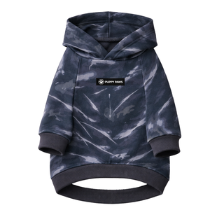 Concrete Wood Pattern Dog Hoodie Asphalt Camo Soft Fleece Pet Sweatshirt With Hood Cozy Warm Pullover Winter Wear Dogs - Product Image 4