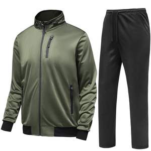 2025 Top Quality Custom Cotton <b>Zip</b> Up Hoodie Jogger Sets <b>Sweatshirts</b> Tracksuits Streetwear Breathable Unisex 2 Piece Set For Men - Product Image 4