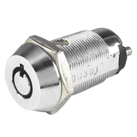Serrures de panneau de stationnement automatiques personnalisables en alliage de zinc chromé de haute qualité 19 mm, cylindres de serrure de voiture à clé ABA