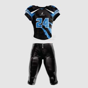 Uniforme de fútbol americano fabricado en Pakistán con número personalizado e impresión de nombre disponible en varios colores y tamaños - Product Image 1