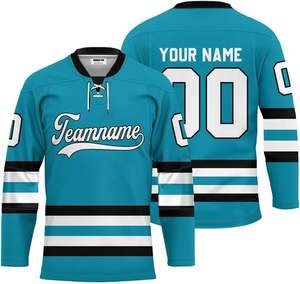 เสื้อฮ็อกกี้น้ำแข็งเสื้อเจอร์ซีย์ยอดนิยมทนทานเสื้อฮ็อกกี้น้ำแข็งแห้งเร็วระเหิดแบบเต็ม - Product Image 6