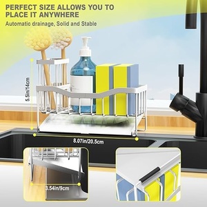 Escurridor de Platos y Tazones de Acero Inoxidable, Diseño Duradero y Único, Hecho a Mano, para Fregadero de Cocina, Instalación Tipo Soporte - Product Image 4
