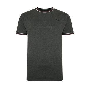 <b>Men's</b> Fashion 100% Cotton T-<b>shirt</b> Slim Fit Crew Neck <b>Men</b> T-<b>shirts</b> With Custom <b>Silk</b> Screen Printing and Embroidery Logo - Product Image 5