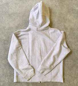 Sudadera con capucha de lana de algodón Croptop de estilo beige unisex con logotipo personalizado impreso o bordado - Product Image 2