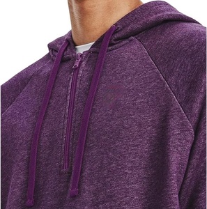 Men's Fleece Quarter-Zip Hoodie Heavy Weight 100% Polyester Imported Stretchable and Comfortable Hoodies Closure Machine Wash - Product Image 4