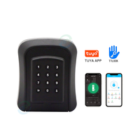 Caja de Seguridad Inteligente para Llaves, Montada en Pared, para Exteriores, con Aplicación TTLock Tuya, Caja de Seguridad Digital Electrónica para Llaves Inteligentes para el Hogar
