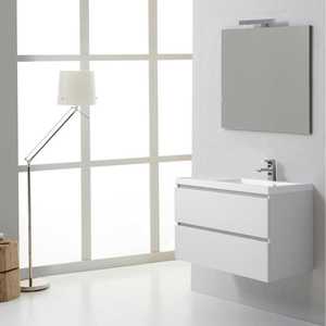 Miami <b>White</b> Forest 90 cm Bathroom Cabinet with Right-Hand <b>Drawers</b> Bathroom <b>Sets</b> - Product Image 1