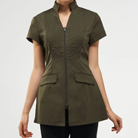 Gilet d'été personnalisé avec votre propre logo Vêtements de travail imperméables pour femmes Uniformes de salon de beauté Spa Costume de gommage