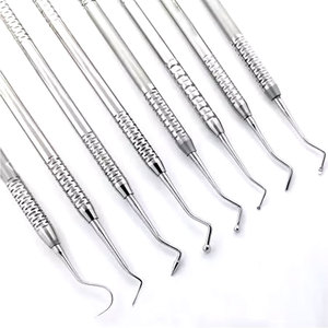 Instruments de remplissage dentaires manuels de haute qualité avec poignées antidérapantes en acier inoxydable et outils composites pour usage dentaire - Product Image 6