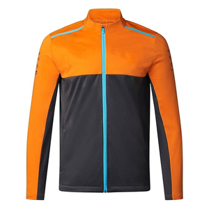 Veste polaire pour homme en gros personnalisée, chaude, douce, décontractée, avec fermeture éclair, col montant, écologique, coupe-vent, PU sur le devant, fabrication en usine - Product Image 1