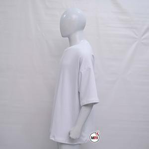 Camiseta de lujo con estampado de logotipo personalizado para mujer, camiseta de gran tamaño teñida lisa, ropa de calle transpirable con ajuste holgado, ropa de verano para mujer - Product Image 6