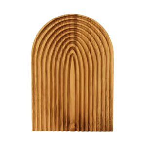 Nouvelle arrivée Boho en bois arc-en-ciel plateau assiette de service planche de bois décorative faite à la main du Vietnam - Product Image 6