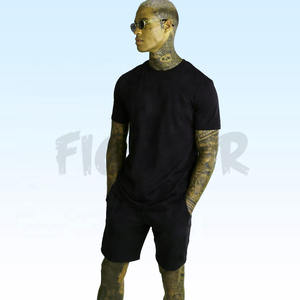 Tenue de sport courte d'été pour homme T-shirt et short de loisir à manches courtes pour homme 2 pièces Ensembles pour homme avec logo personnalisé - Product Image 6