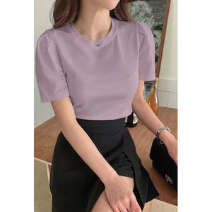 เสื้อยืดผ้าฝ้าย100% สำหรับผู้หญิงกำหนดได้เอง - Product Image 1