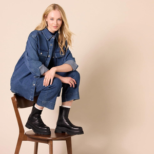 Veste en jean à boutons pression de style occidental, service OEM haut de gamme, design unique, meilleur matériau, nouveau modèle, mode d'hiver, vintage - Product Image 1