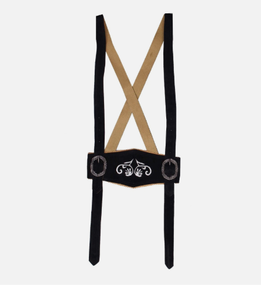 Oktoberfest Outfit Hommes Shorts en cuir bavarois CowSplit Traditional Hommes Lederhosen - Product Image 6