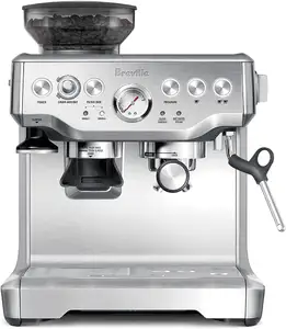 Orijinal Brevilles Barista Express Espresso makinesi toptan fiyat, fırçalanmış paslanmaz çelik, BES870XL, büyük