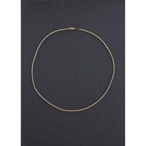 Collier tennis en or jaune 5.0ctw avec pierre de naissance Petite Diana, bijou élégant en diamant - Product Image 4