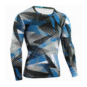 High Quality Lightweight Long Sleeve <b>MMA</b> <b>Rash</b> <b>Guard</b> for Men Custom Logo Breathable Wholesale - Product Image 4