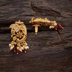Pendientes Colgantes Antiguos 157014 de Estilo Religioso Moderno con Forma de Animal, de Cobre/Acero Inoxidable con Zirconia para Bodas - Product Image 2