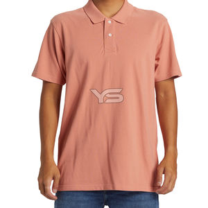 Golf respirant pour hommes pour polo Style jersey décontracté avec motif solide d'impression bouffante brodée - Product Image 5