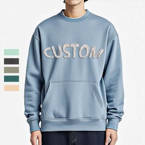 Venta caliente profesional Streetwear Heavyweight 100% algodón de gran tamaño Color sólido Vintage en blanco pulóver ácido lavado hombres sudaderas con capucha - Product Image 6