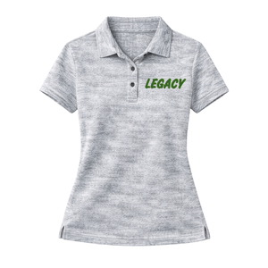 Camiseta Polo Gris 08 Legacy, Hermandad Griega, Rosa y Verde, Ropa Casual y Elegante para Mujeres Universitarias - Product Image 3