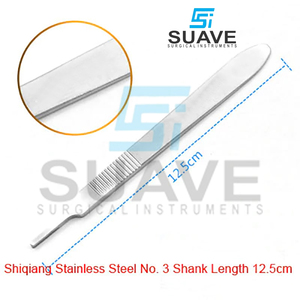 วัสดุที่ดีที่สุดของเครื่องมือผ่าตัดมีดสแตนเลสมีดผ่าตัดด้ามจับและใบมีด - Product Image 3