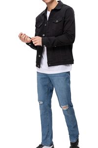 Chaqueta Vaquera de Estilo Moderno para Hombre, Chaqueta de Invierno de Alta Calidad, Talla Regular, Hecha a Medida con Mezclilla de Buena Calidad - Product Image 5