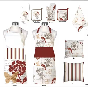 ENSEMBLE DE TABLIER À USAGE DE CUISINE ENSEMBLE DE SERVIETTES ABSORMENT SERVIETTES À MAIN RÉUTILISABLES ET TISSU À VAISSELLE PAR HARSHIT INTERNATIONAL - Product Image 1