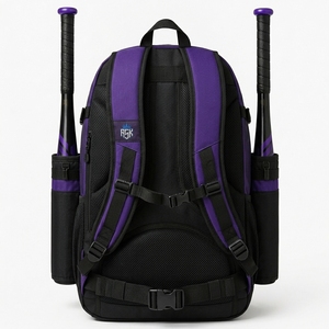 Bolsa de béisbol al por mayor con construcción de calidad, gran espacio de almacenamiento, cremalleras resistentes y correas cómodas para jugadores - Product Image 4