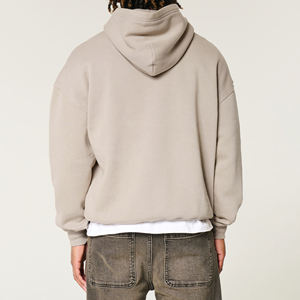 Sudadera con capucha Boxy Fit a la moda para hombre de la mejor calidad, diseño de sudaderas holgadas de gran tamaño sin cuerda, ropa de calle, Sudadera con capucha de peso pesado - Product Image 2