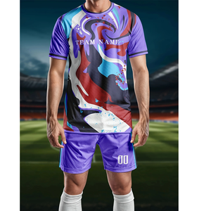 Camiseta de fútbol americano hecha a medida de alta calidad, Camiseta corta de equipo de sublimación impresa, camiseta de fútbol y fútbol americano Premium - Product Image 1