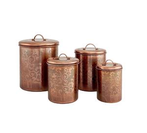 Stylish Design Iron Stainless Steel Food <b>Canister</b> <b>Set</b> Use For Home And <b>Kitchen</b> ware Tabletop Storage Boxes - Product Image 5