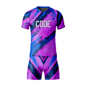 Conjunto de pantalones cortos de manga corta con estampado personalizado de alta calidad, servicio OEM transpirable con técnicas de corte automatizadas para niños - Product Image 5