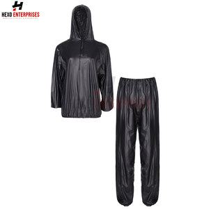 Best Quality Lightweight Cotton <b>Sauna</b> Suit for Men and Women Long Sve Hoodies Top and Pants Set for <b>Home</b> Weight Loss - Product Image 3