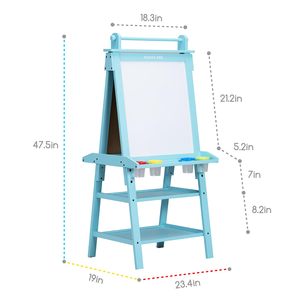 Tablero <span class=keywords><strong>de</strong></span> dibujo <span class=keywords><strong>de</strong></span> madera para niños, pizarra para el hogar, caballete <span class=keywords><strong>de</strong></span> Pie ajustable, tablero <span class=keywords><strong>de</strong></span> dibujo <span class=keywords><strong>de</strong></span> pintura con papel - Product Image 3