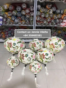 Faroles de Seda Tradicionales Vietnamitas |   Faroles Florales con Marco de Bambú Premium |   Taller de Faroles de Hoi An, Precio Directo - Product Image 3