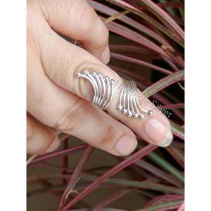 925 Solid Sterling Silver Adjustable <b>Dainty</b> Floral Women's Toe <b>Ring</b> - Product Image 5