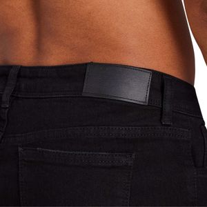 10.กางเกงยีนส์สีดำใส่สบายสำหรับผู้ชาย, กางเกงยีนส์สีดำดูทรงหลวมทนทานเสื้อผ้าแนวสตรีทสวมใส่สบายในชีวิตประจำวันสำหรับผู้ชายตู้เสื้อผ้า - Product Image 4