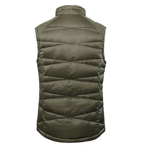 New Arrival <b>Men's</b> Sleeveless Smart Casual Leather Jacket Customizable Canvas Body <b>Warmer</b> With Zipper Closure for Spring - Product Image 2