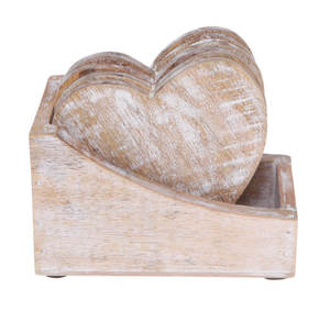 Juego de 4 Posavasos de Madera Oscura con Forma Personalizada para Tazas de Té, Bebidas, Café, Posavasos de Madera para Bebidas - Product Image 6