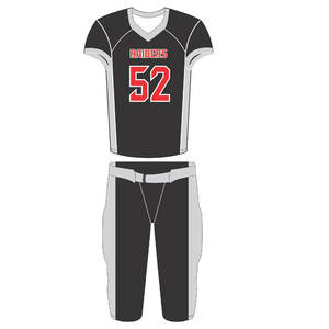 Venta al por mayor de camisetas de fútbol americano nuevo diseño totalmente sublimación impresa equipo uniforme tallas de adultos jóvenes pantalones cosidos estilo conjuntos - Product Image 4